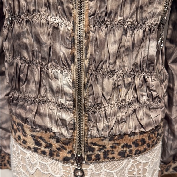 Alberto Makali Leopard Accent Bomber Jacket - Picture 3 of 10